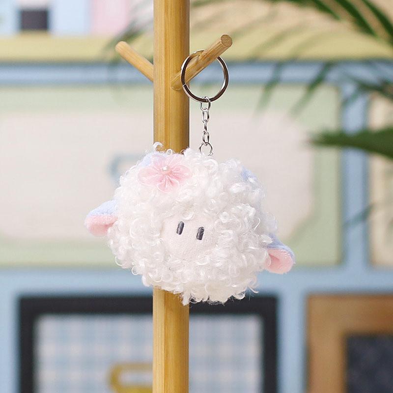 Plush Sheep Keychain With Soft Polyester Fill For Kids And Adults