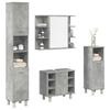 VidaXL 4-piece Bathroom Furniture Set Concrete Grey, Bathroom Cabinet, Bathroom Cupboard, Furniture 3324850