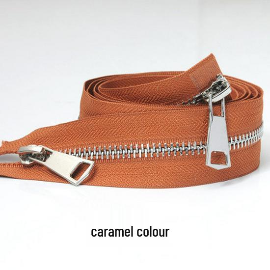 No. 5 Double Open End Metal Zipper for Down Jackets with Plastic Teeth and Sun Protection