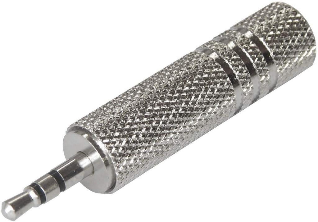 Fuji Parts Stereo Standard Jack To Stereo Mini Plug Conversion Plug 6.3mm (Female) 3.5mm (Male) AC-6MH
