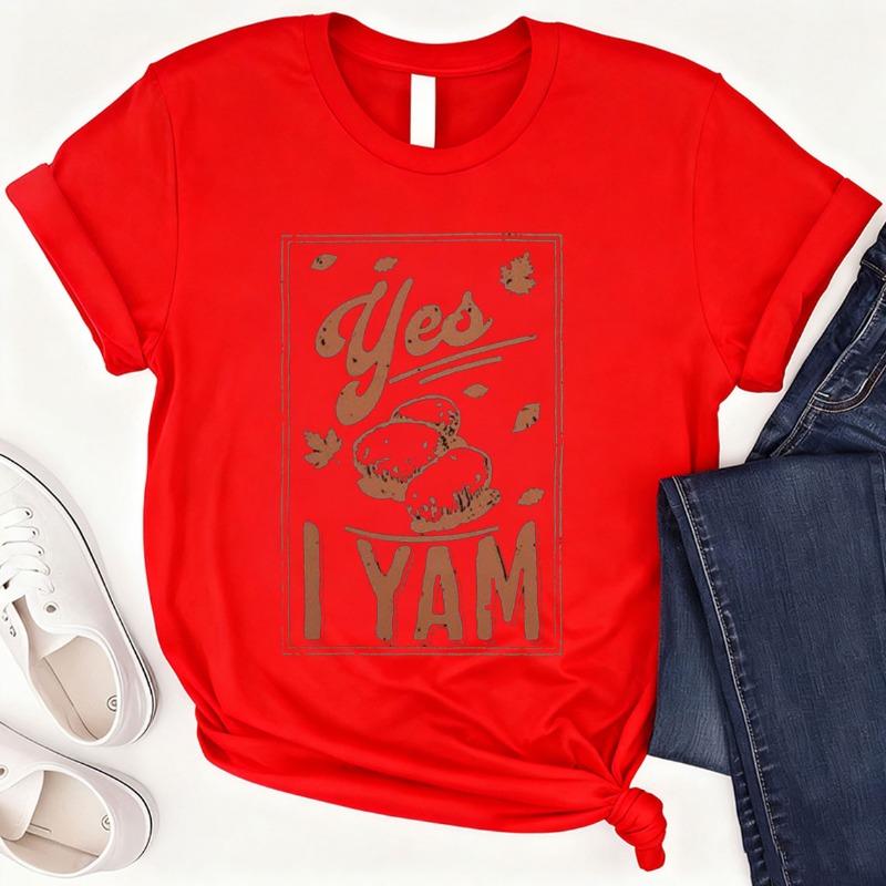 Shes My Sweet Potato I Yam Cotton TShirt Couples Holiday Matching Shirts for Husband and Wife Casual Short Sleeve Casual Tops