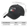 Baseball Cap Italia Italian Flag Vintage Spring Stylish Hip Hop Hats  Couple WoUnisex Print Outdoor Gym Wholesale Baseball Caps