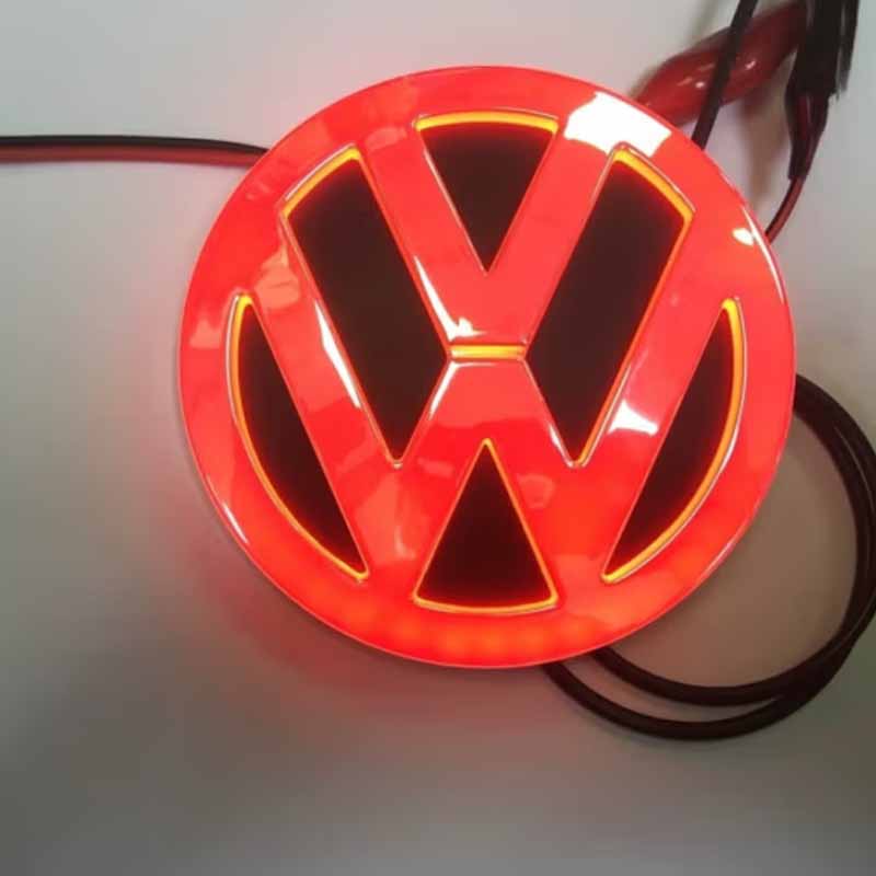 For VOLKSWAGEN New 11cm LED Car Rear Tail Emblem Badge Sticker For VW Polo Golf Jetta Beetle CC Tiguan Touran Passat MK7 MK5 B5