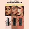 Powder Blusher Highlight Shadow Pen, Three Piece Set, Different Color Combinations. Suitable For Various Makeup Looks,6g*3
