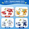 Super Wings - 5" Transforming Character 4 Pack Jet Pole Astra Donnie Plane Toy Playset  Preschool Toys for 3 4 5 Year Old Boys and Girls  Plane