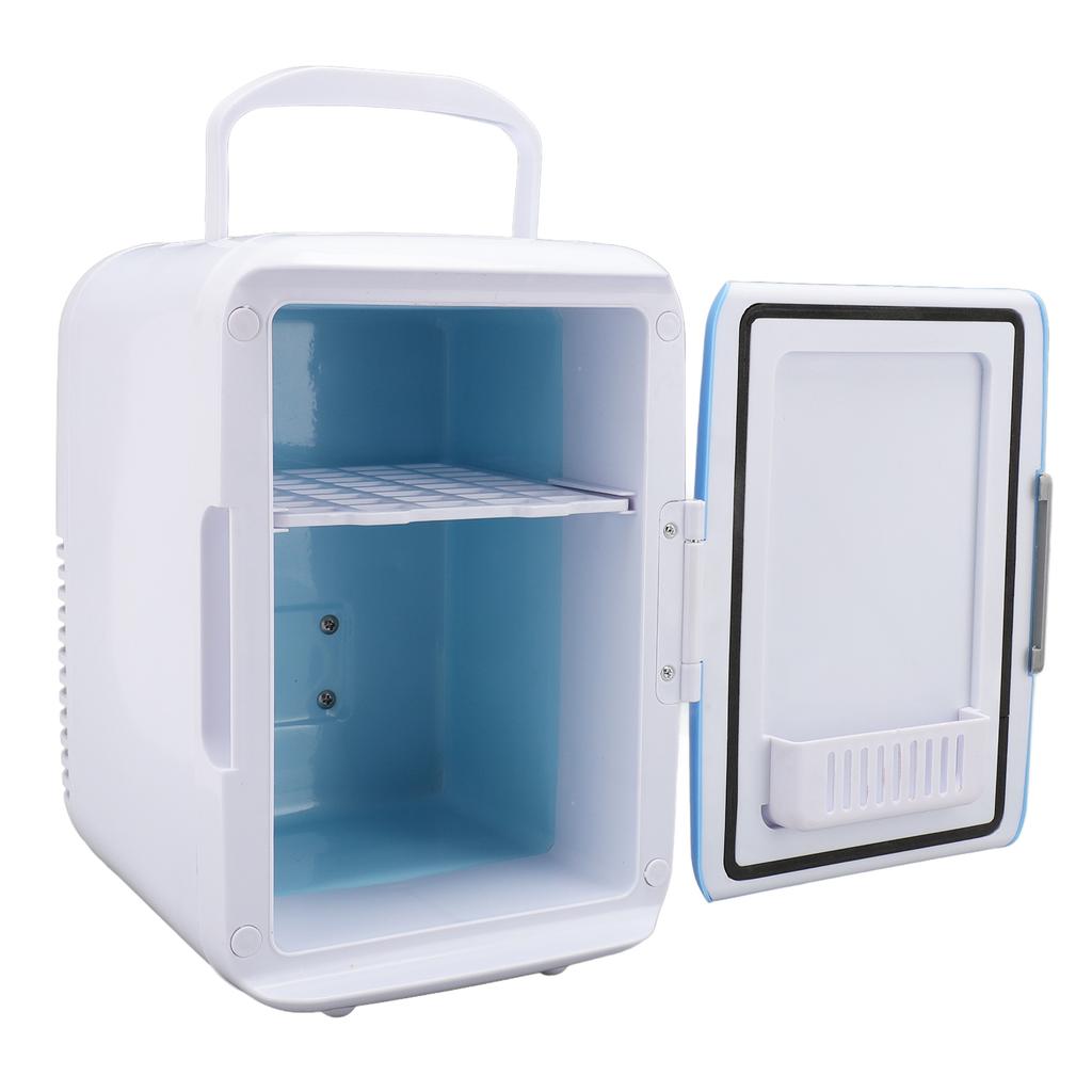 Car Mini Fridge 4L Low Noise Compact Skincare Beverage Cooler Warmer for RV Beverage Food Cosmetics
