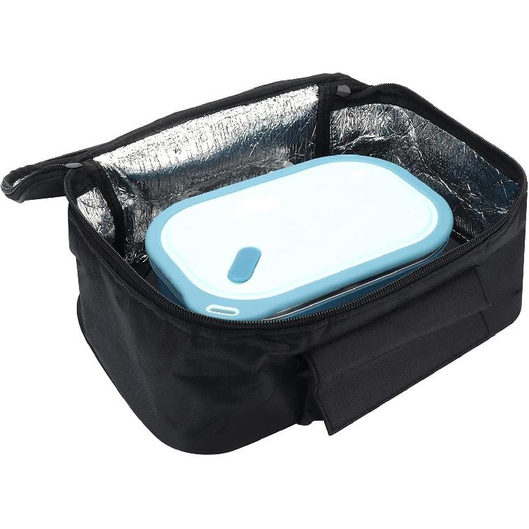 Portable Car Microwave, 12V 90W Car Food Warmer Electric Oven Fast Heating Picnic Box for Reheating & Food Cooking, Fast Heating Food Warmer for