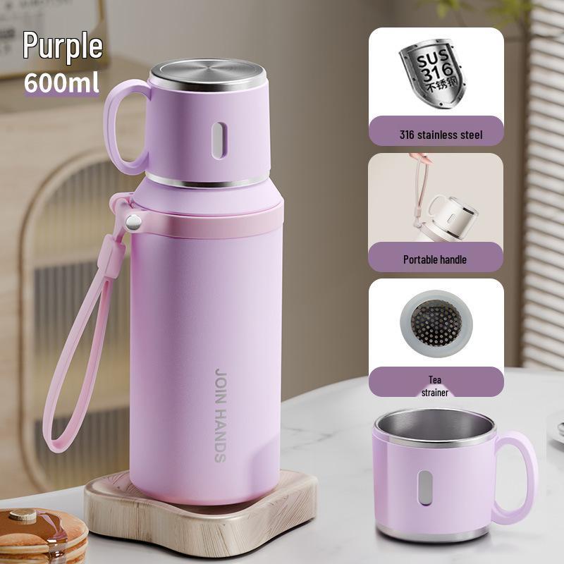 316 Stainless Steel Thermos Cup - Large Capacity, Portable Tea and Water Kettle