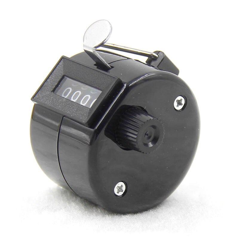 1pc 4Digit Number Counters Plastic Shell Hand Finger Display manual counting deviceTally Clicker Timer Soccer Golf Counter