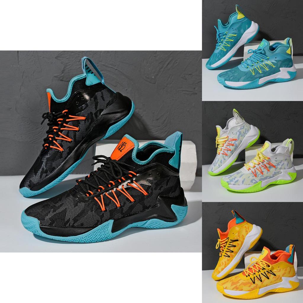 Basketball Shoes Men Summer Breathable Mesh Running Sneakers With Nonslip Soles For Youth Sports