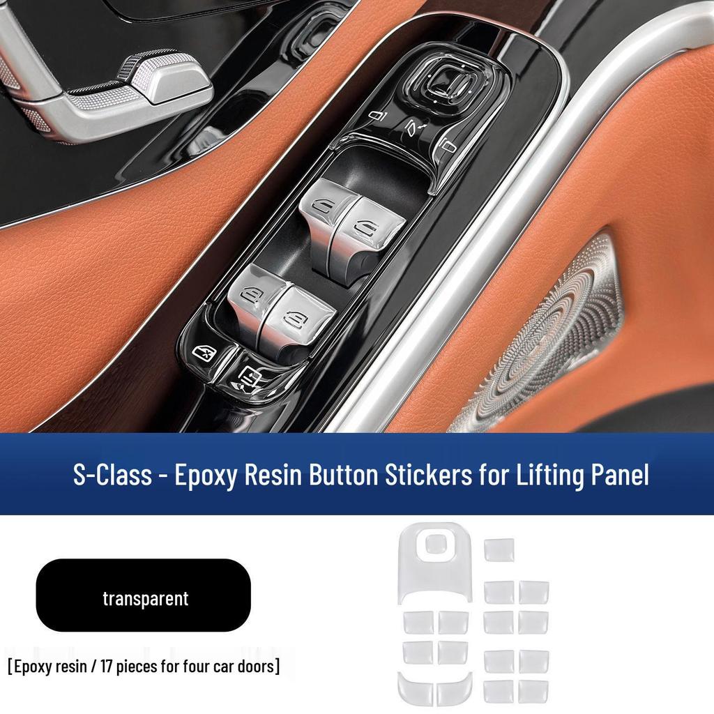 Mercedes-Benz S-Class Window Lift Panel Sticker for S400/S450 Interior