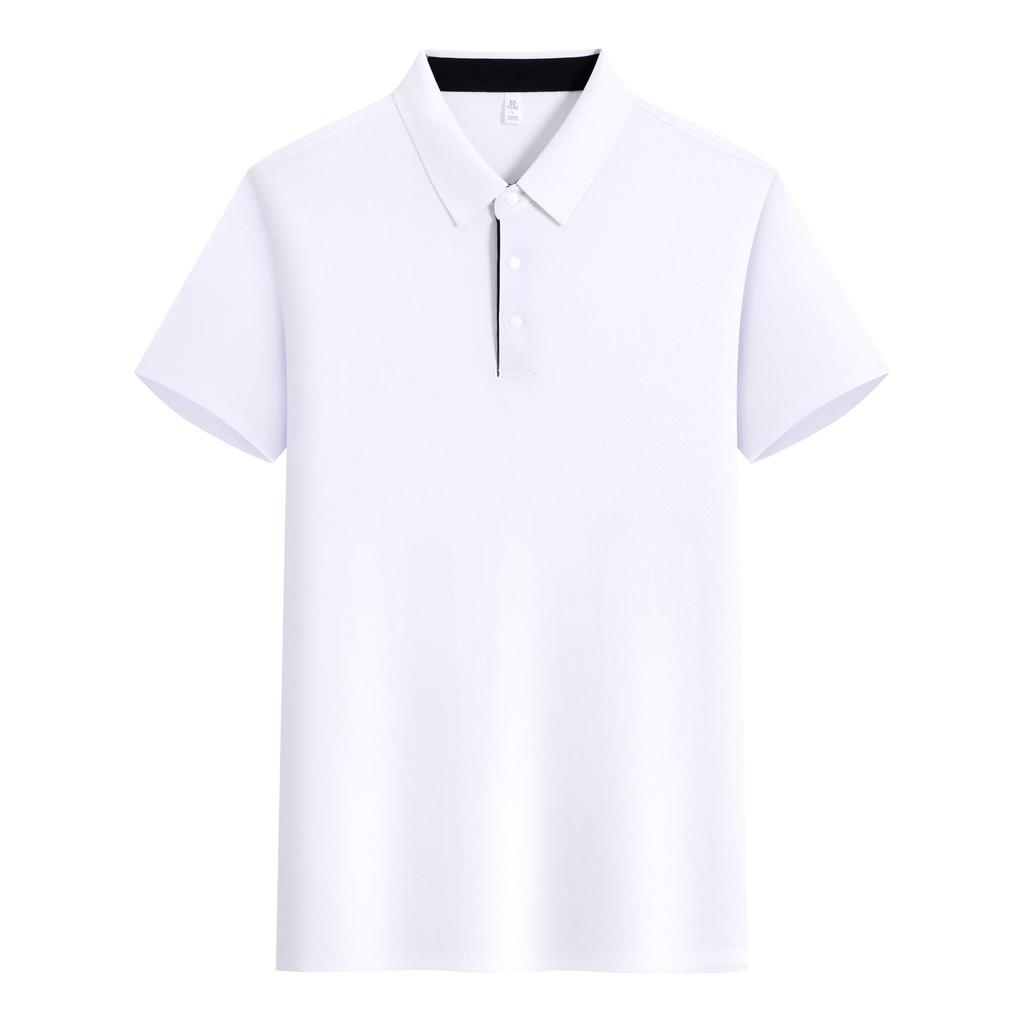 2026 Summer Unisex Ice Feeling Polo Shirt with Small Plaid and Solid Colors - Premium Workwear