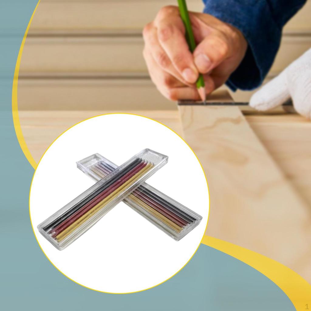 Carpenter Pencil Deep Hole Marker Set Long Head Reach Pen for Writing