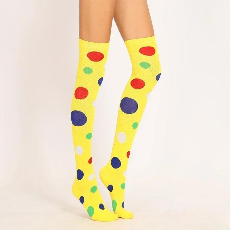 Damen Regenbogen Schwarz Weiß Gestreifte Overknee Oberschenkelhohe Gothic Strümpfe Niedliche Lolita Mädchen Cosplay Socken Halloween Weihnachten
