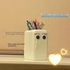 Cute Mini Refrigerator Pen Holder: Large Storage Tube for Student Girl's Desk, Multifunctional and Sweet Stationery Organizer.