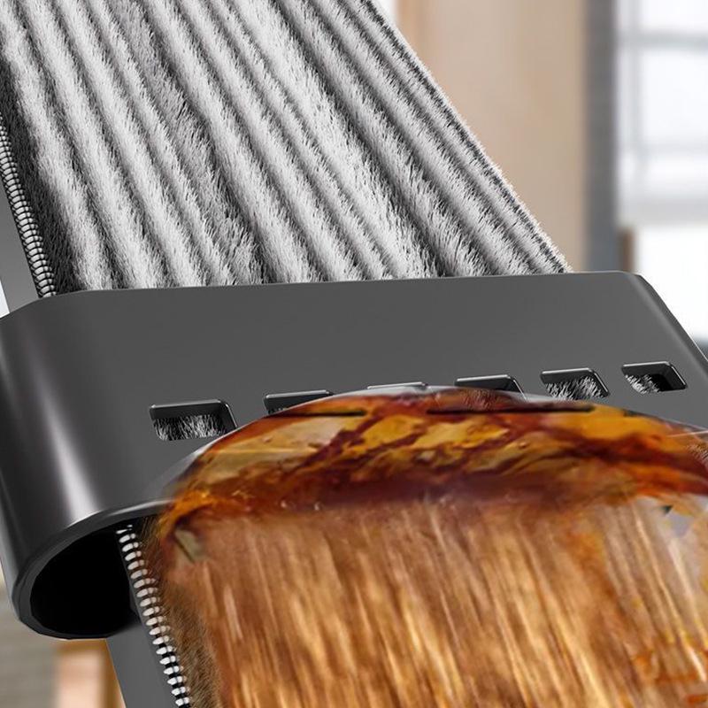 Hands-Free Dual-Use Flat Mop: Large Panel for Dry & Wet Cleaning, Household One-Wipe Clean