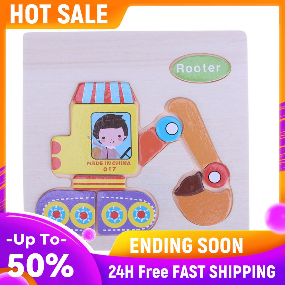 

Children Wooden Toy Cartoon Animals 3D Puzzle Educational Intellectual Toys Educational Jigsaw Toys for Children Gifts China Mainland