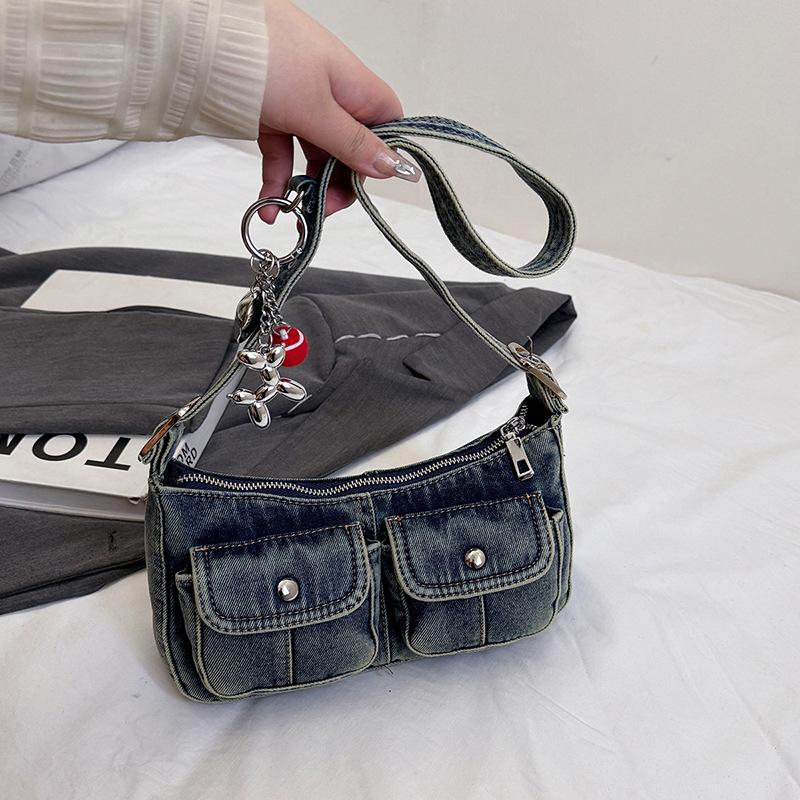 Shoulder Armpit Baguette Fashion Simple Commuter Bag 2025 New Denim Bag