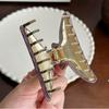 Sophisticated Acrylic Hair Claw Clip Featuring Unique Line Design For Fashionable Women