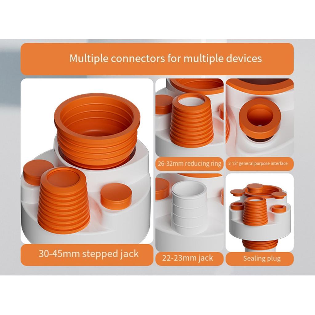 Washing Machine Floor Drain Pipe Tee Kitchen Pipe Drainpipe Connector Sewer Elbow Pipe Tees Washroom Accessories