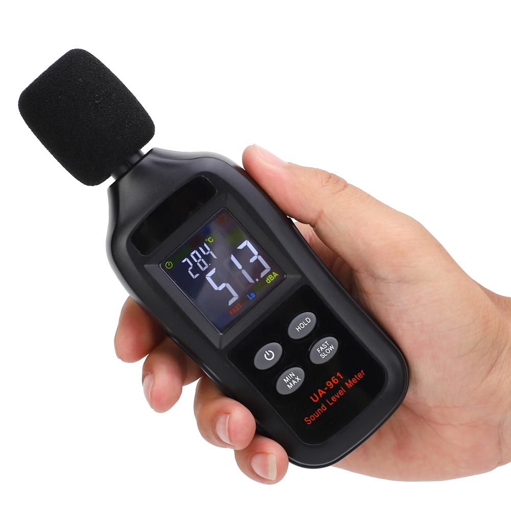 UA961 Portable LCD Digital Sound Level Meter Decibel Detector Noise Tester 35‑135dB