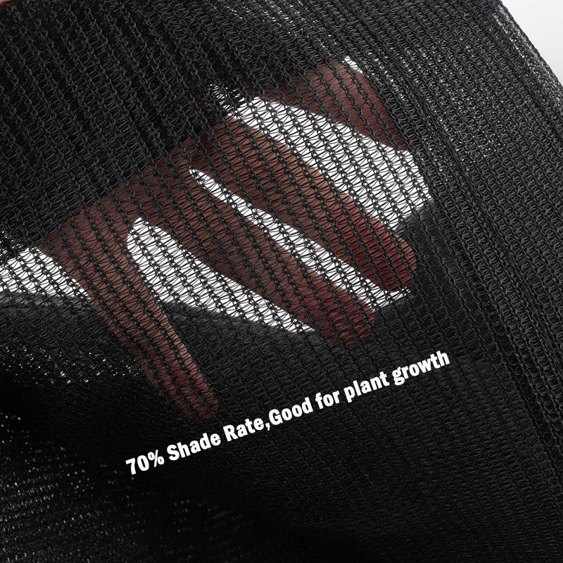 75% Shade Black HDPE Sunshade Net Anti UV Succulent Plants Sun Shelter Mesh Balcony Terrace Safty Privacy Screen Outdoor Awning