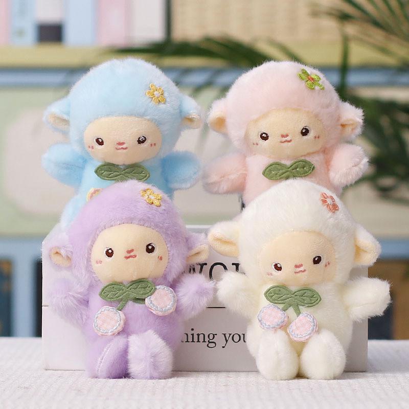 Plush Lamb Keychain Soft Toy With Pp Cotton Filling For Kids And Teens