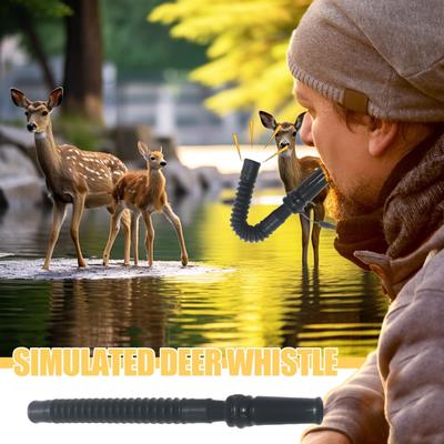 Hunting Deer Call Outdoor Hunting Doe Fawn Call With Lanyard Portable Hunters Lures With Realistic Vocalizations For Forested