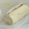 Summer Fruit Embroidery Pen Bag Soft Touch Stationery Organizer Portable Pencil Case  Student Gift