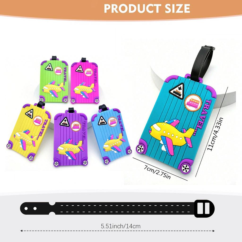 Luggage Tags, Boarding Passes, Creative Luggage Tags, PVC Soft Rubber Sign-in Tags, Anti-loss A-DH
