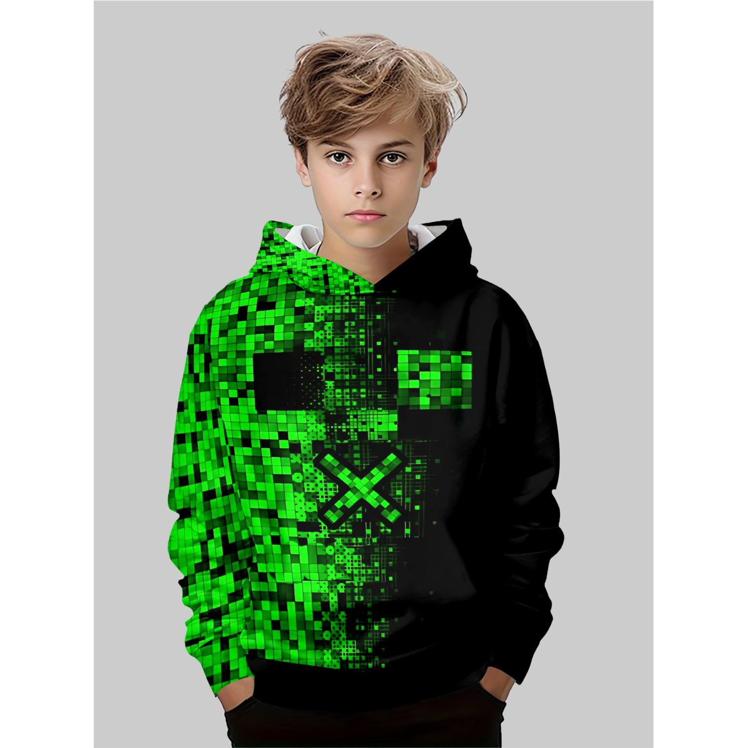 

Новое аниме худи, 3D мультяшная детская одежда для мальчиков и девочек, осенняя одежда с длинным рукавом, подходит для детей в возрасте 5-14 лет 13-14Y