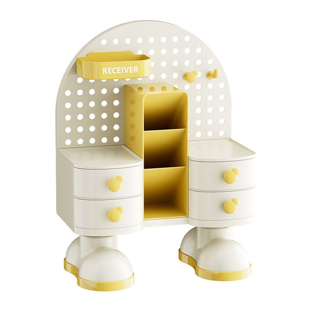 With Drawer Desktop Storage Rack Multi Functional Desktop Organizer Desk Shelf  Desktop Use