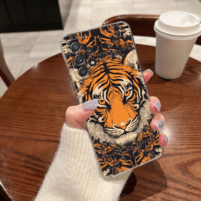 Die Wolf Löwe Katze Klare Weiche Handyhülle Für Samsung Galaxy A56 A57 A37 A55 A54 A36 A35 A26 A25 A16 A17 A07 A52 A34 A73 A53 Hülle