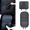 Easy Clean Car Seat Back Cover Waterproof Leather Kick Guard Easy Installation Full Protection Mat Cover