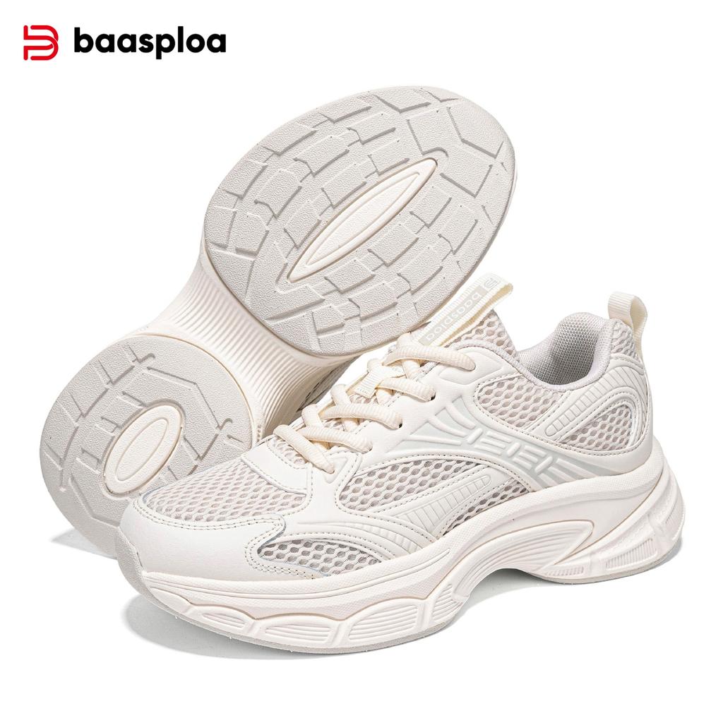 Baasploa Women Running Shoes Fashion Lightweight Mesh Non-Slip Jogging Sneaker Female Outdoor Breathable Colorful Casual Shoes