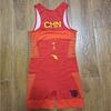Uniforme da Wrestling da Uomo con Collo Alto Stampa Personalizzabile Drago Nuvola Tuta Intera Competizione Allenamento