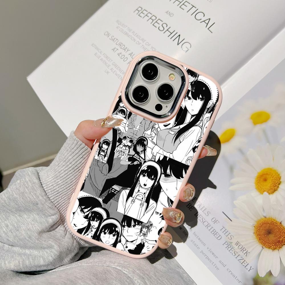 Ae98 SPY×FAMILY Anime Art Phone Cases for Samsung A13 A32 A53 A04e A54 S24 FE S23 Ultra Infinix Hot 40i Huawei P30 Metal Camera Protective Back Cover