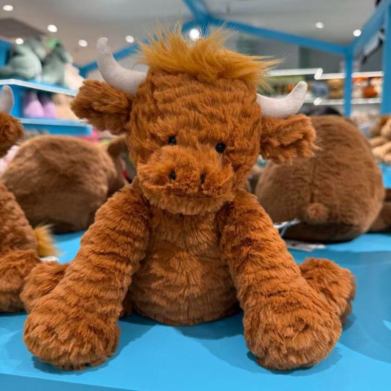 

Jellycat s latest wave curly cow plush toy stuffed plush toy cartoon anime cute gift for children s birthday fun doll 24cm