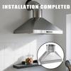 Steel Vent Transition Duct Round Exhaust Includes Installation Accessories Strong Rustproof Adapters for Microwave Use