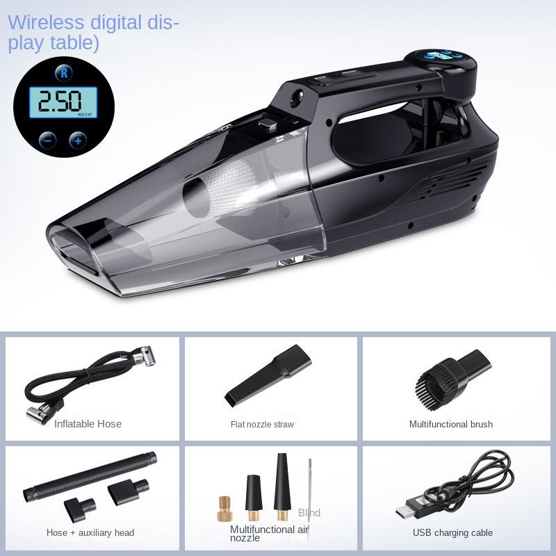 Car Vacuum Cleaner Wireless 4-in-1 High Power Suction Emergency Air Pump Wireless Car Air Pump