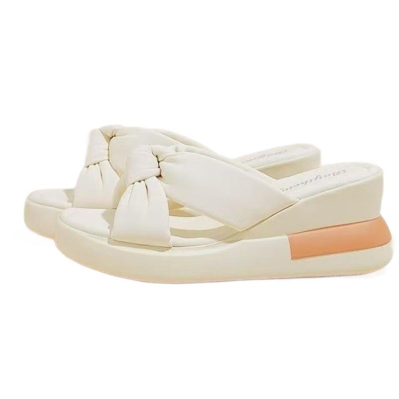 High-top Flip-flops for Women - Anti-slip Soft Leather Sole - Versatile Shoes