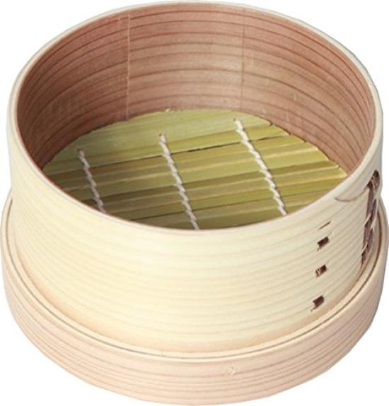 Takenosei Japanese Steamer Basket 10cm with Bamboo Mat 19010B