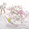 Hello Kitty Theme Automatic Opening and Closing Folding - A Good Choice for Gifts, Fashionable and Convenient Cartoon Umbrella With Cute Cartoon Chara
