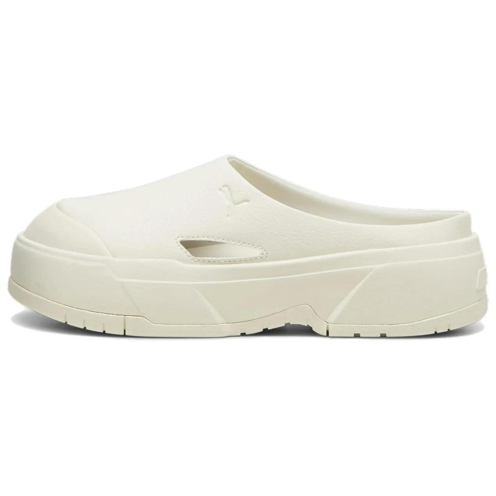 Puma Womens CA Mule 'Frosted Ivory' (women's sizes) Frosted Ivory / Alpine Snow Closed Toe Slippers 395249 04