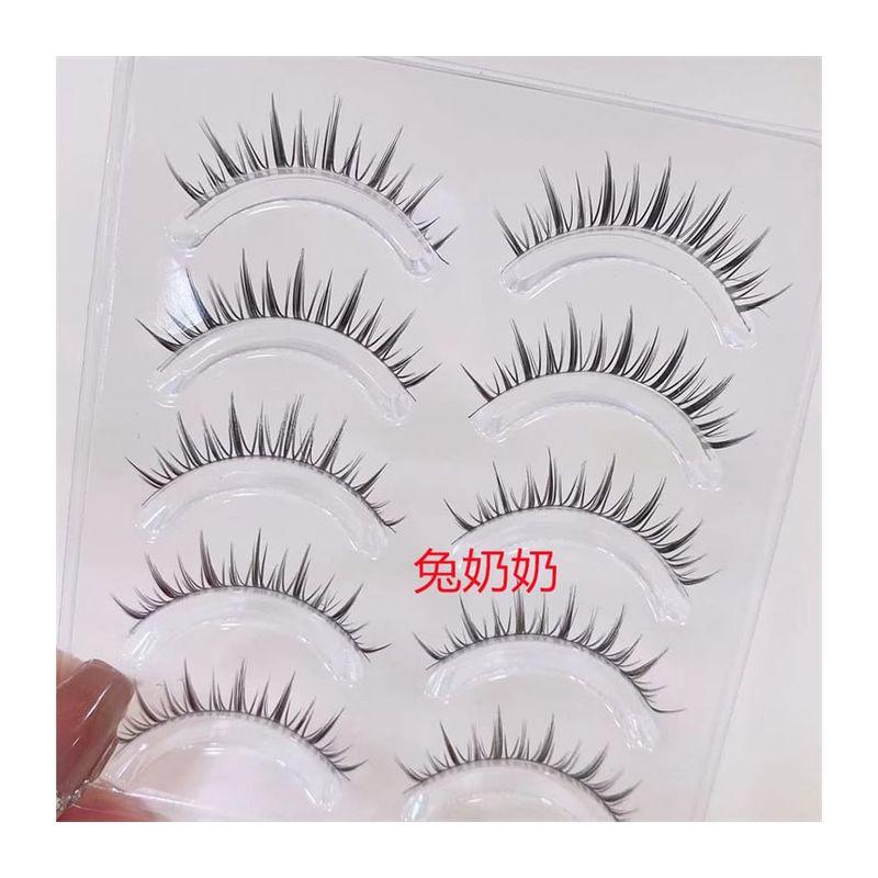 Mogugu - Set mit 5 Paar: Natürliche, zarte künstliche Wimpern