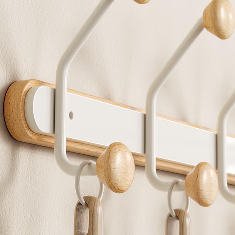 Lilang Punch-Free Wall Coat Hooks with 10 Hooks