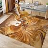 1PC Phoenix Feather Extra Large Non Slip Floor carpet, Office, family, Studio   Large Area Rug Indoor Rugs, Bold Statement Piece