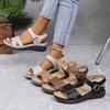 Fashion Women's Casual Summer Wedge Sandals Open Toe Ankle Strap Comfort Beach Shoes Woman Lightweight Non Slip Walking Sandalias Muejr