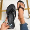 Flip-flops women's summer new large-size slippery beach seaside fashion pinch feet non-slip outer wear cool slippers