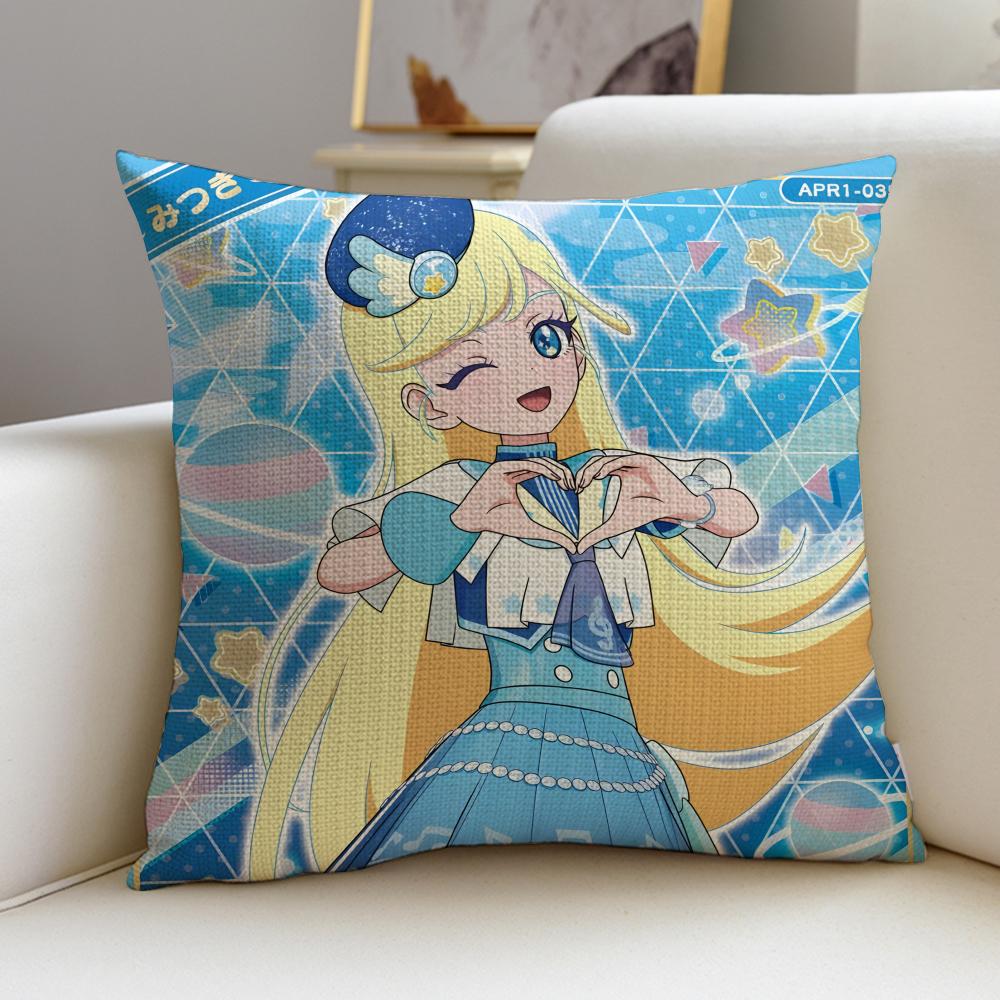 Cute HHimitsu No AiPriS Cushion Cover Breathable and Skinfriendly Linen Pillowcase Square Removable and Washable Cushion